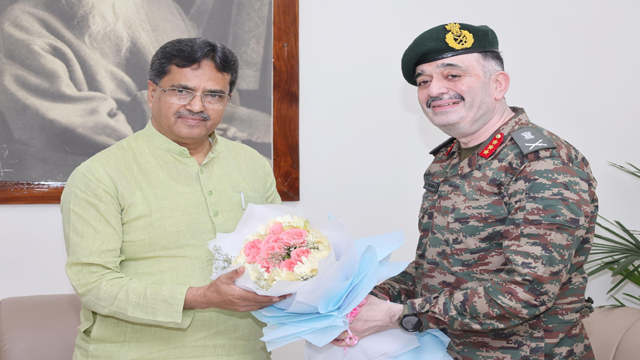 Lt. Gen. Abhijit S. Pendharkar, AVSM, YSM, DG of Assam Rifles paid a courtesy visit to CM Dr Manik Saha on Sep 21, 2024